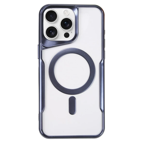 İphone 16 Pro Max Kılıf Boyi Magsafe Silikon Kapak - Lacivert ürün görseli 1