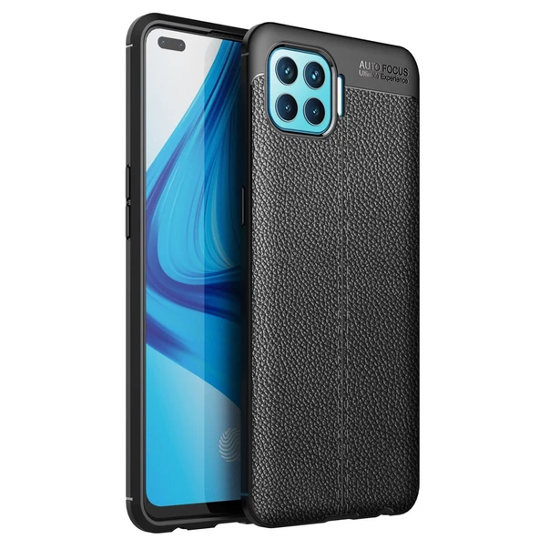 Oppo Reno 4 Lite Kılıf Auto Focus Kapak - Siyah ürün görseli 1