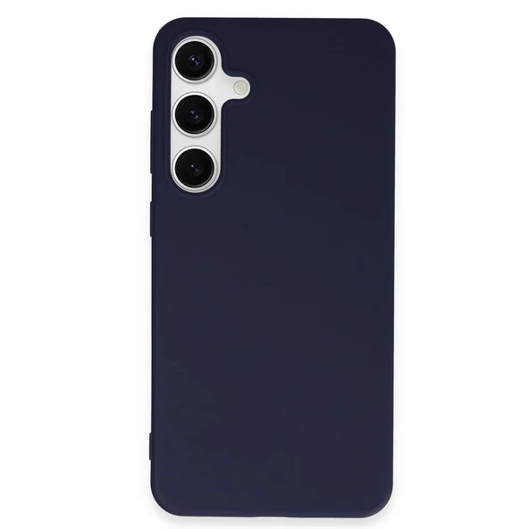 Samsung Galaxy S24 Plus Kılıf First Silikon - Lacivert - Resim 3