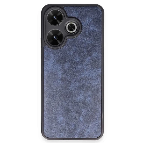Xiaomi Redmi 13 4g Kılıf Aras Deri Kapak - Lacivert ürün görseli 1