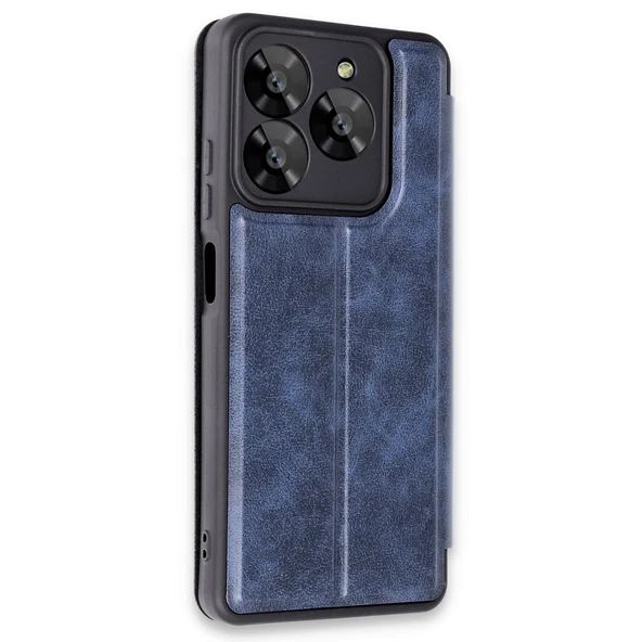 General Mobile Era 50 Kılıf Flip Cover - Lacivert - Resim 2
