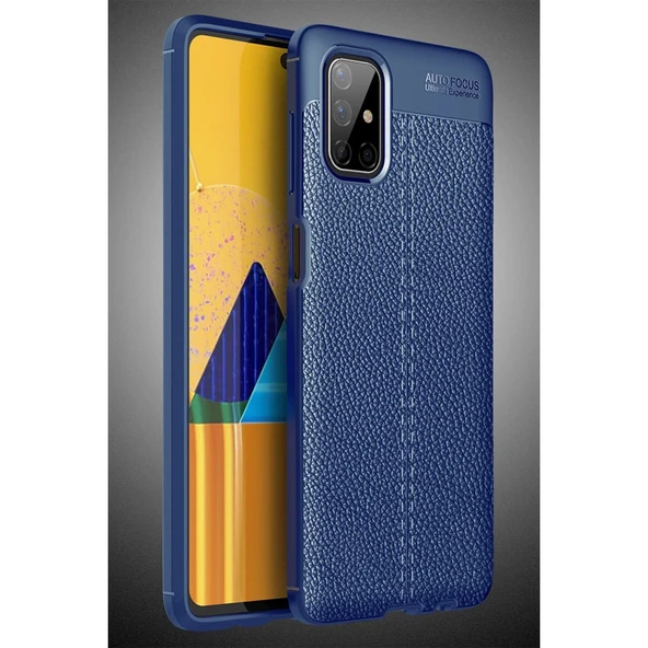 Samsung Galaxy M51 Kılıf Auto Focus Kapak - Lacivert - Resim 2