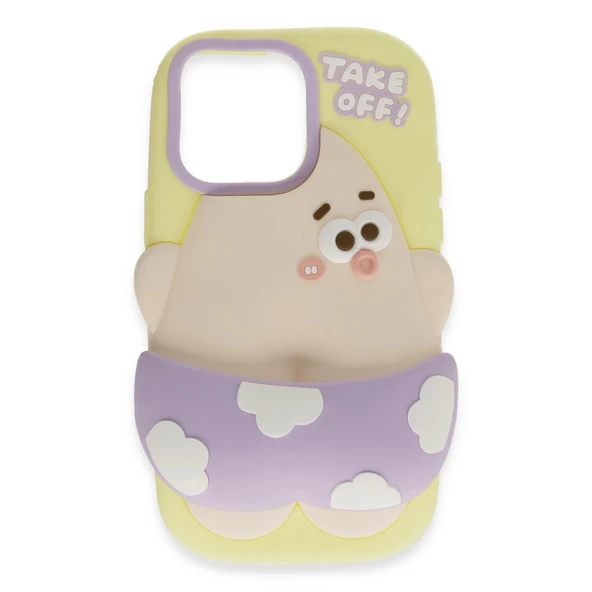 İphone 15 Pro Kılıf Poky Karakter Silikon Kapak - Desen 5 ürün görseli 1