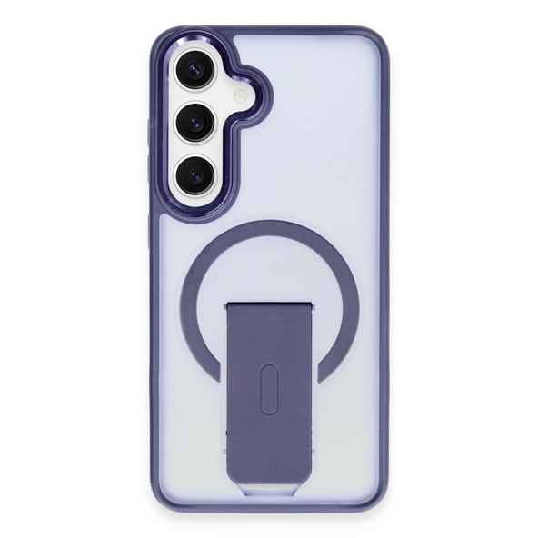 Samsung Galaxy S24 Tork Magsafe Standlı Kapak - Lacivert ürün görseli 1