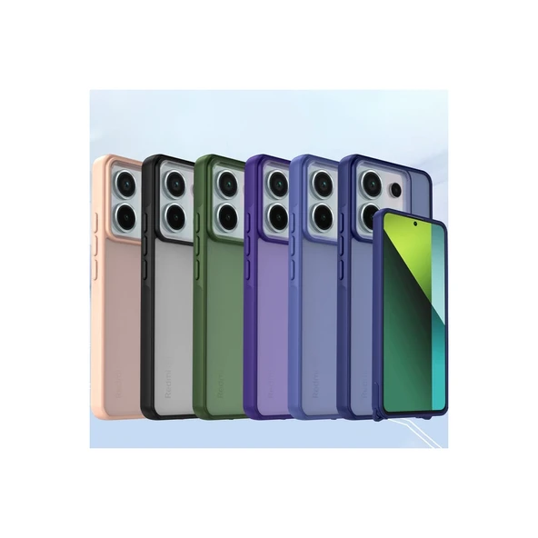 Xiaomi Redmi Note 13 Pro 5g Kılıf Elegant Kapak - Açık Mavi - Resim 4