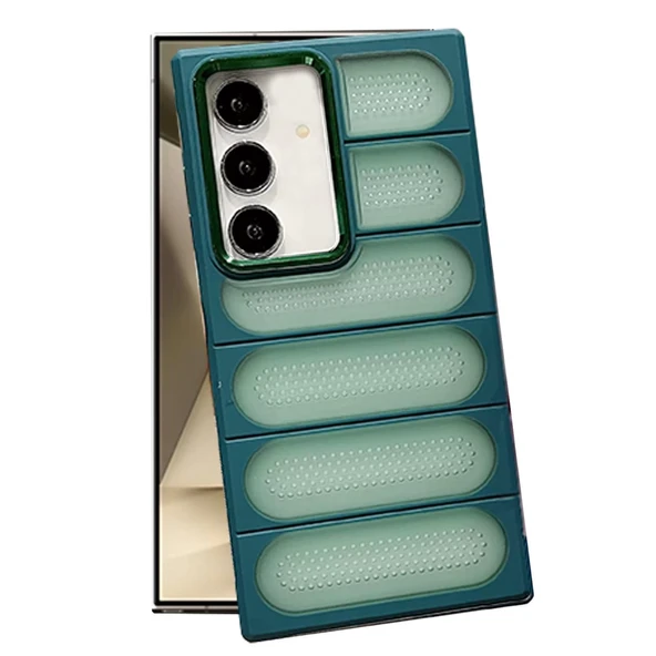 Samsung Galaxy S24 Kılıf Airmax Silikon Kapak - Koyu Yeşil ürün görseli 1