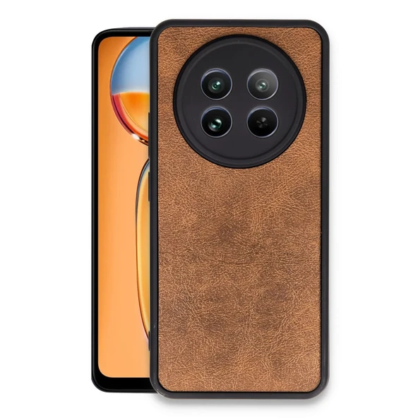 Realme 12 5g Kılıf Aras Deri Kapak - Taba ürün görseli 1