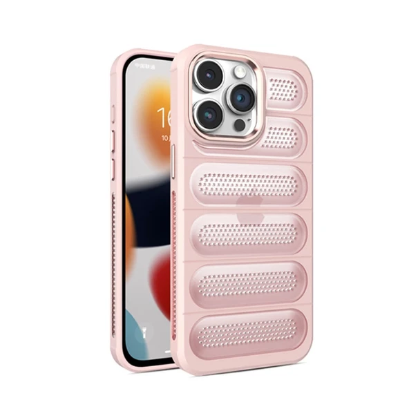 İphone 15 Pro Max Kılıf Airmax Silikon Kapak - Pembe ürün görseli 1