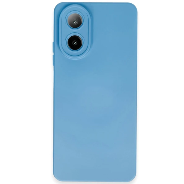 Oppo A38 Kılıf Nano İçi Kadife Silikon - Mavi ürün görseli 1