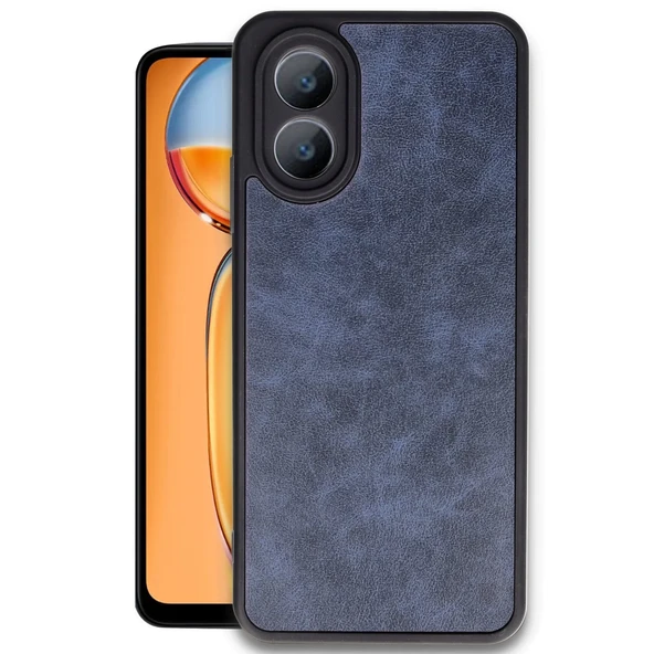 Oppo A38 Kılıf Aras Deri Kapak - Lacivert ürün görseli 1