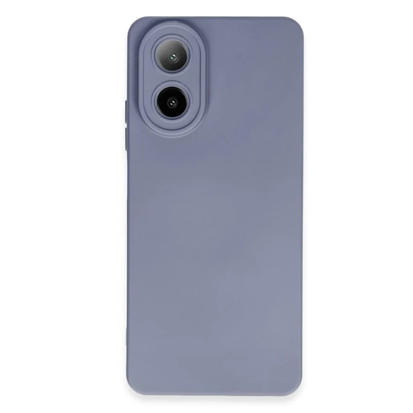 Oppo A38 Kılıf Nano İçi Kadife Silikon - Gri ürün görseli 1