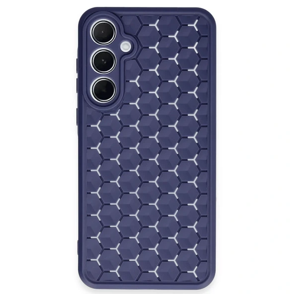 Samsung Galaxy A25 5g Kılıf Petek Silikon Kapak - Lacivert ürün görseli 1