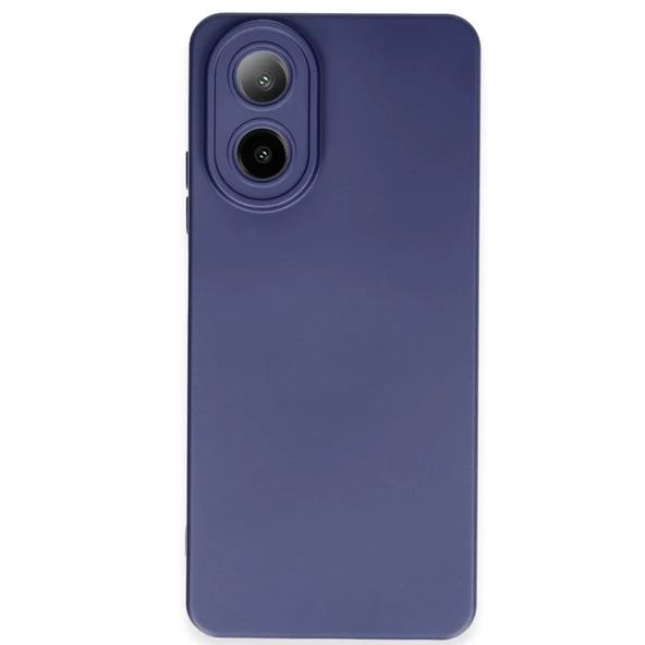 Oppo A38 Kılıf Nano İçi Kadife Silikon - Lacivert ürün görseli 1