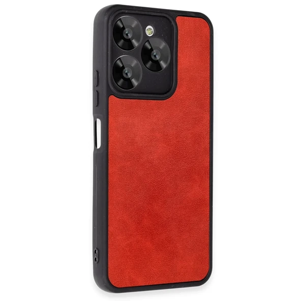 General Mobile Era 30 Kılıf Aras Deri Kapak - Kırmızı - Resim 2