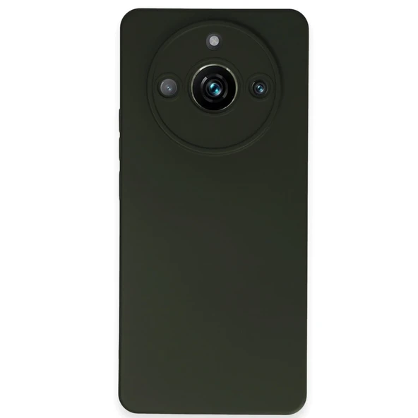 Realme 11 Pro Kılıf Nano İçi Kadife Silikon - Koyu Yeşil ürün görseli 1