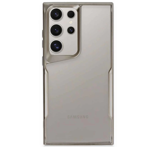 Samsung Galaxy S24 Ultra Kılıf Boyi Silikon Kapak - Titan Gri ürün görseli 1