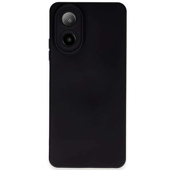 Oppo A38 Kılıf Nano İçi Kadife Silikon - Siyah ürün görseli 1