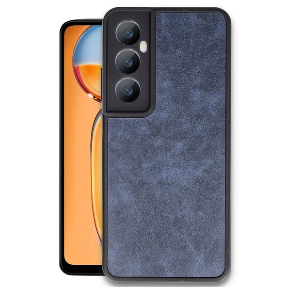 Realme C65 Kılıf Aras Deri Kapak - Lacivert ürün görseli 1