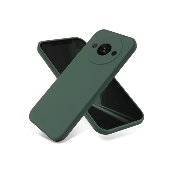 Xiaomi Redmi A3 4g Kılıf First Silikon - Koyu Yeşil ürün görseli 1