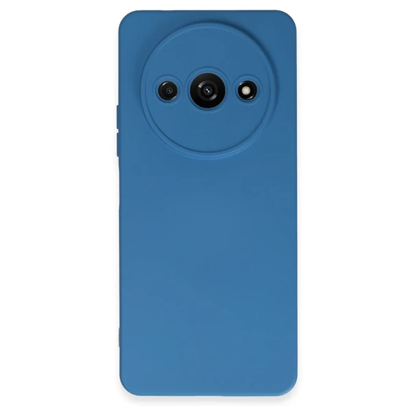 Xiaomi Redmi A3 4g Kılıf Nano İçi Kadife Silikon - Mavi ürün görseli 1