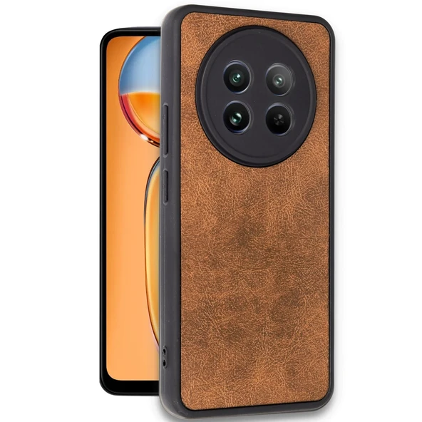 Realme 12 5g Kılıf Aras Deri Kapak - Taba - Resim 2