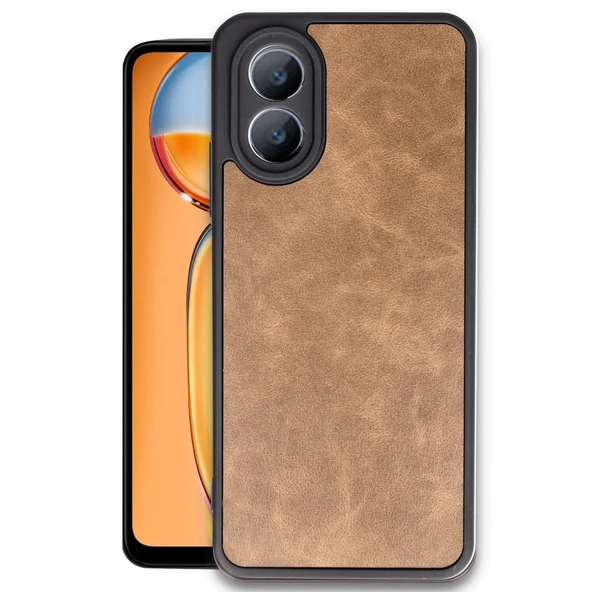 Oppo A38 Kılıf Aras Deri Kapak - Taba ürün görseli 1