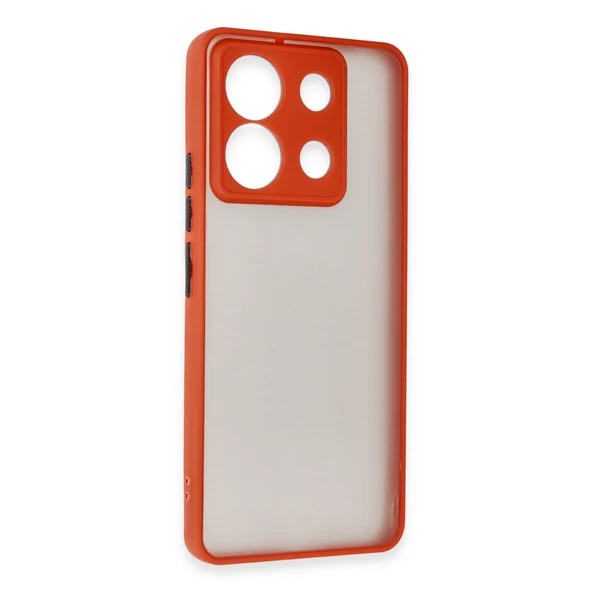 Xiaomi Redmi Note 13 5g Kılıf Montreal Silikon Kapak - Kırmızı - Resim 2