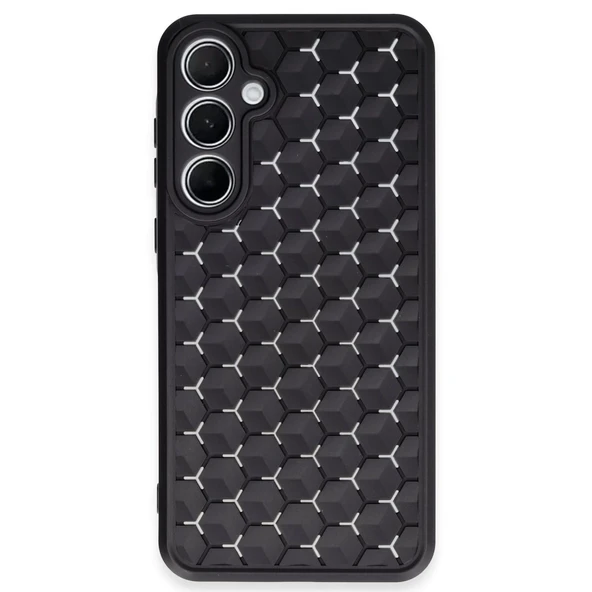 Samsung Galaxy A15 4g Kılıf Petek Silikon Kapak - Siyah ürün görseli 1