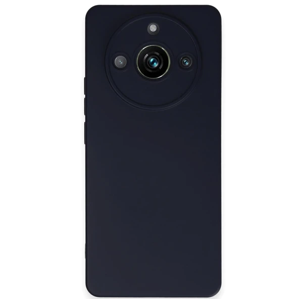Realme 11 Pro Kılıf Nano İçi Kadife Silikon - Lacivert ürün görseli 1