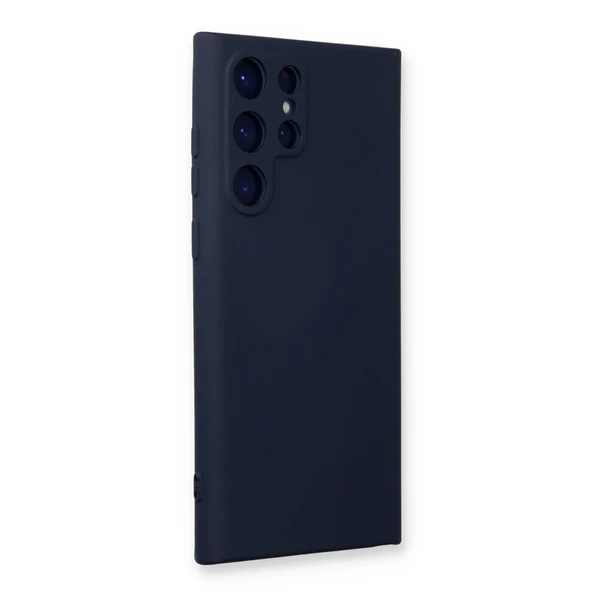 Samsung Galaxy S24 Ultra Kılıf Nano İçi Kadife Silikon - Lacivert - Resim 2
