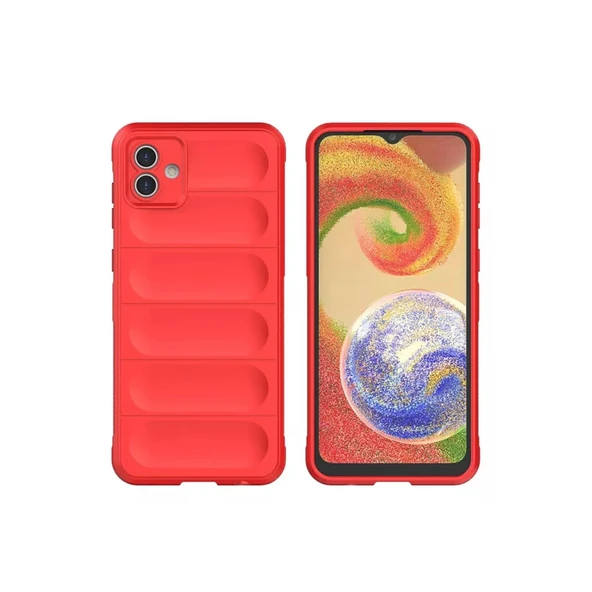 Samsung Galaxy A05 Kılıf Optimum Silikon - Kırmızı - Resim 2