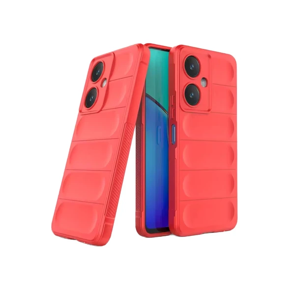 Vivo Y27 Kılıf Optimum Silikon - Kırmızı ürün görseli 1