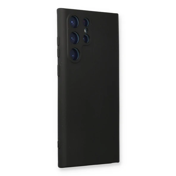 Samsung Galaxy S24 Ultra Kılıf Nano İçi Kadife Silikon - Siyah - Resim 2