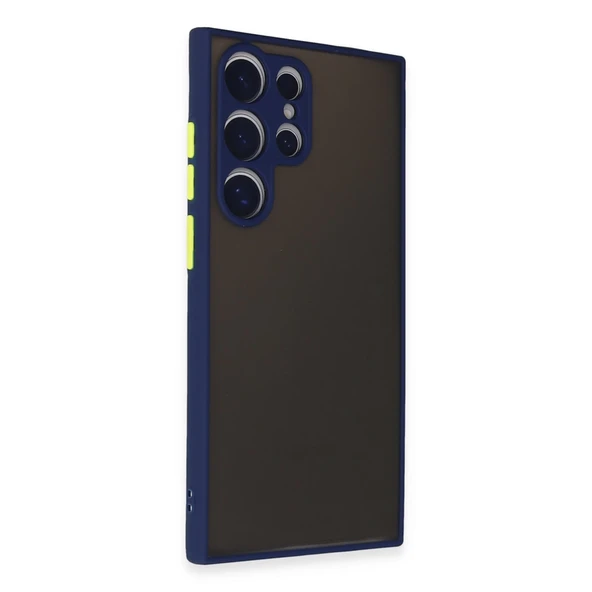 Samsung Galaxy S24 Ultra Kılıf Montreal Silikon Kapak - Lacivert - Resim 2