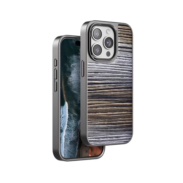 Venco İphone 15 Pro Max Wave Kapak - Sarı ürün görseli 1