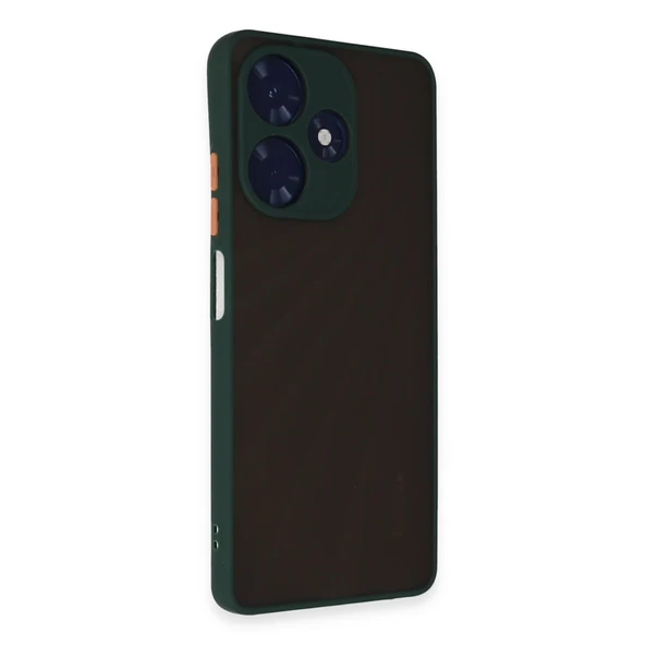 İnfinix Hot 30 4g Kılıf Montreal Silikon Kapak - Yeşil - Resim 2