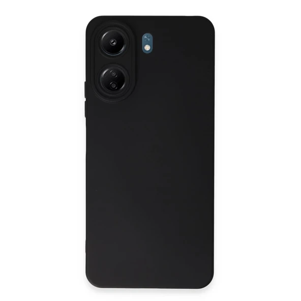 Xiaomi Redmi 13c Kılıf Nano İçi Kadife Silikon - Siyah ürün görseli 1