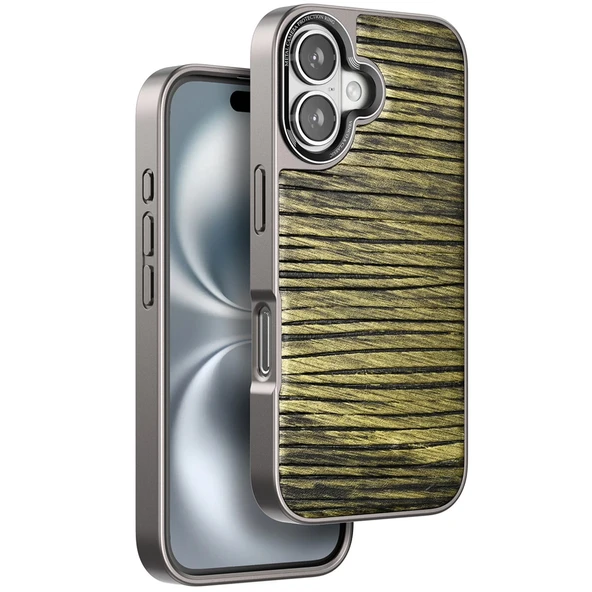 Venco İphone 16 Wave Kapak - Koyu Kahve ürün görseli 1