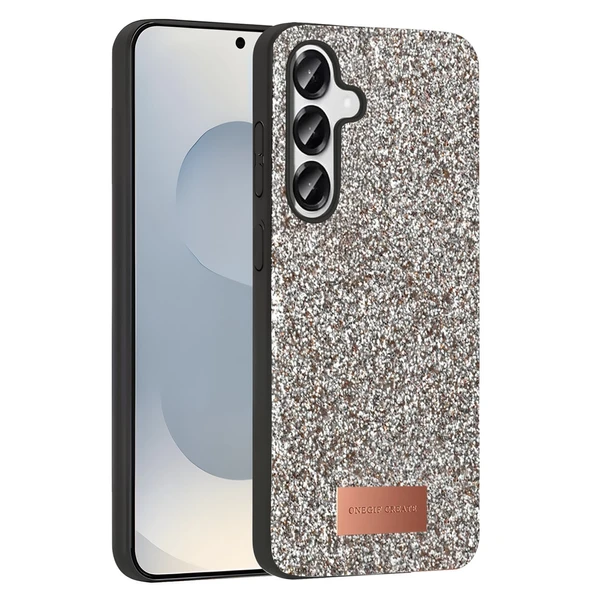 Onegif Samsung Galaxy S25 Plus Bright Simli Kapak - Gold ürün görseli 1