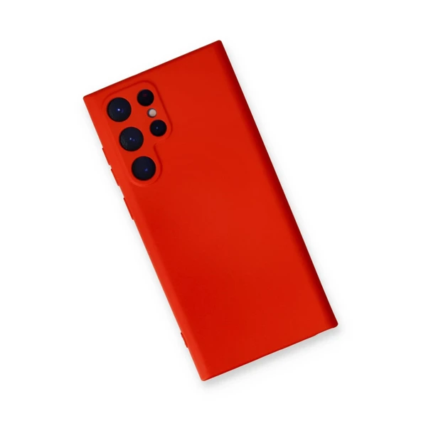 Samsung Galaxy S24 Ultra Kılıf Nano İçi Kadife Silikon - Kırmızı - Resim 3
