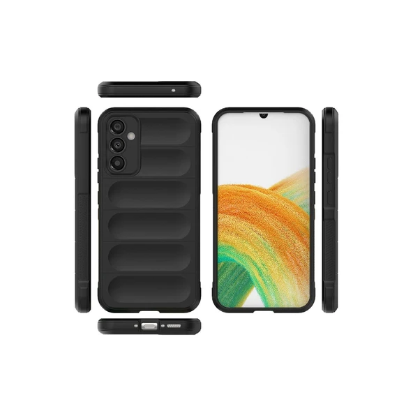 Samsung Galaxy A05s Kılıf Optimum Silikon - Siyah - Resim 2