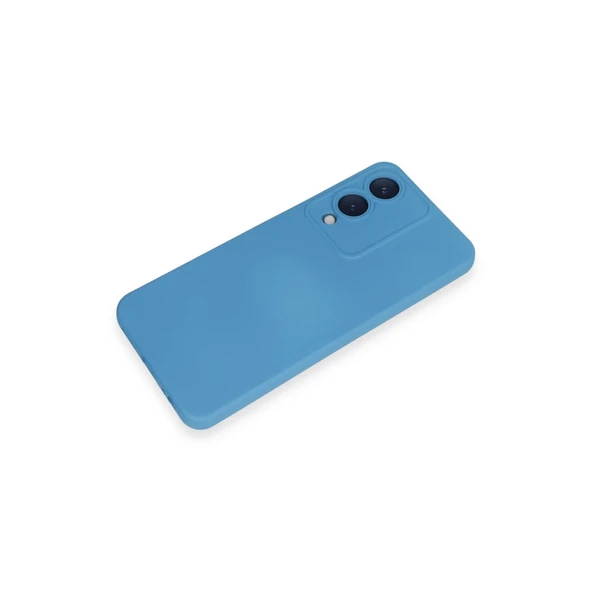 Vivo Y17s Kılıf Nano İçi Kadife Silikon - Mavi - Resim 4