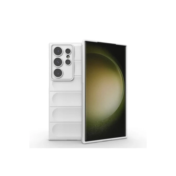 Samsung Galaxy S24 Ultra Kılıf Optimum Silikon - Krem ürün görseli 1