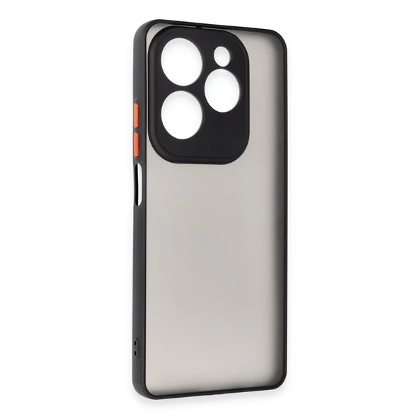 İnfinix Hot 40 Pro Kılıf Montreal Silikon Kapak - Siyah - Resim 2