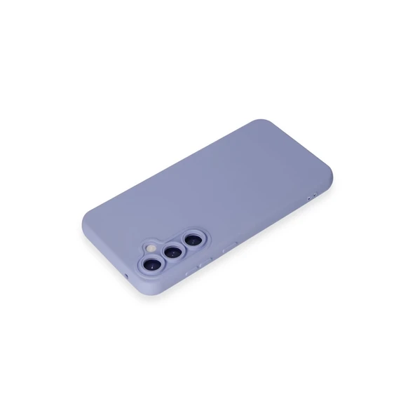 Samsung Galaxy S24 Kılıf Nano İçi Kadife Silikon - Lila - Resim 3