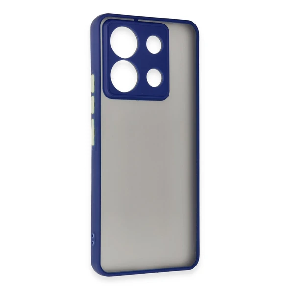 Xiaomi Redmi Note 13 Pro 5g Kılıf Montreal Silikon Kapak - Lacivert - Resim 2