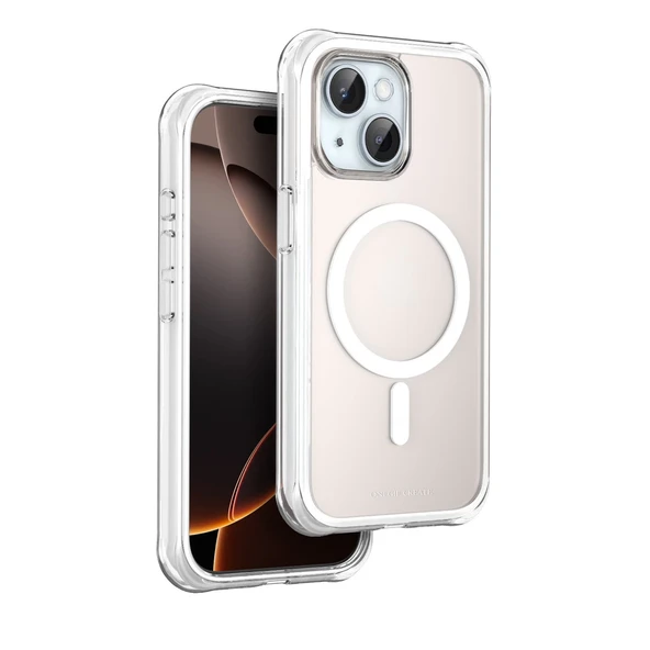 Onegif Apple İphone 15 Hulk Magsafe Kapak - Beyaz ürün görseli 1