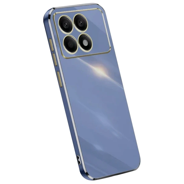 Xiaomi Poco X6 Pro Kılıf Volet Silikon - Mavi ürün görseli 1