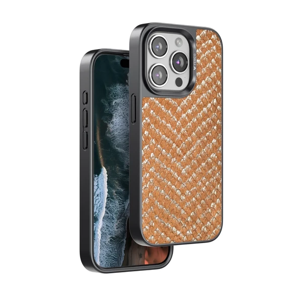 Venco İphone 15 Pro Max Viper Kapak - Kahverengi - Resim 2