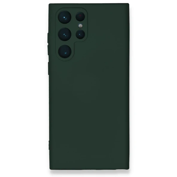 Samsung Galaxy S24 Ultra Kılıf Nano İçi Kadife Silikon - Koyu Yeşil ürün görseli 1